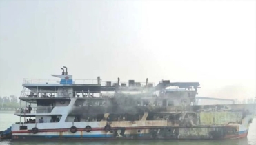 সেন্টমার্টিনগামী জাহাজে আগুন, ভস্মীভূত মরদেহ উদ্ধার